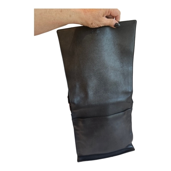 Gucci Black Leather Bamboo Top Handle Vintage Shoulder Bag - Picture 6 of 16